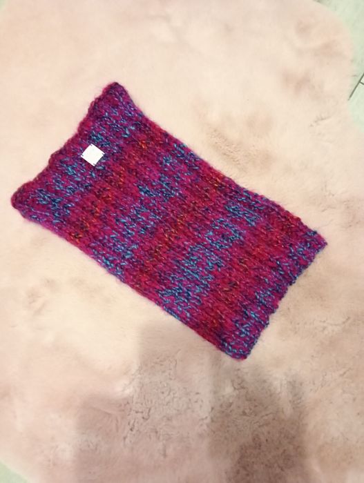 Zimowy komplet czapka i komin rękodzieło