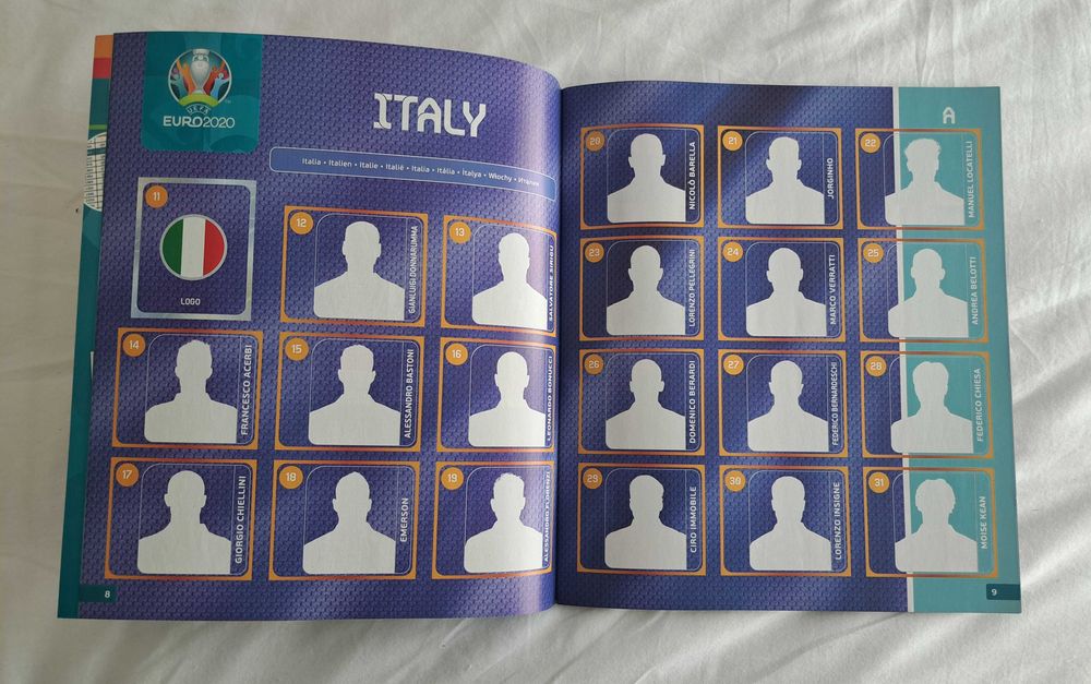 Caderneta Euro 2020 - Nova - Sem cromos colados - Panini