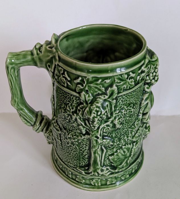 Caneca cerâmica vinho/água, estilo Bordado Pinheiro