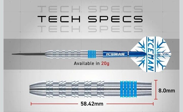 Gerwyn Price Iceman 20 gr lotki do darta ( steel)