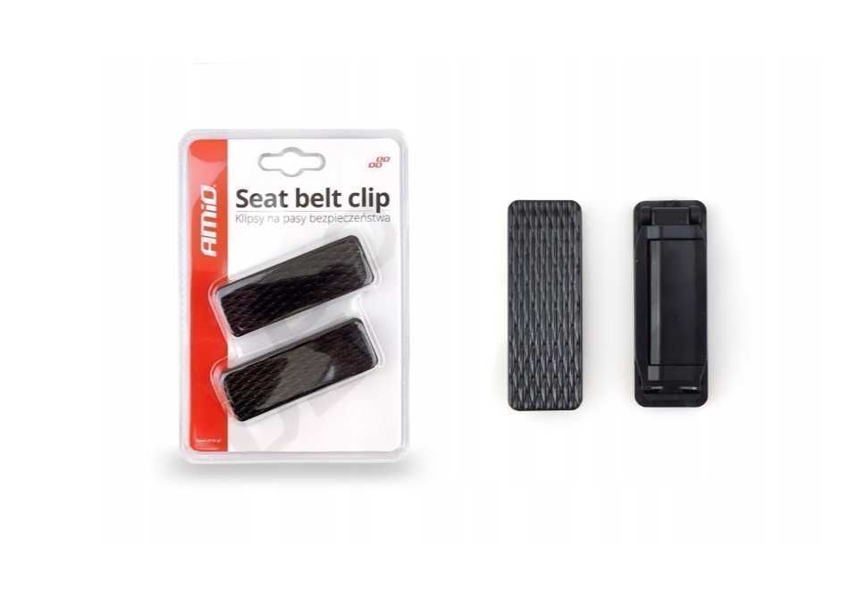 2x Klipsy na pasy bezpieczeństwa przeciw ocieraniu do auta