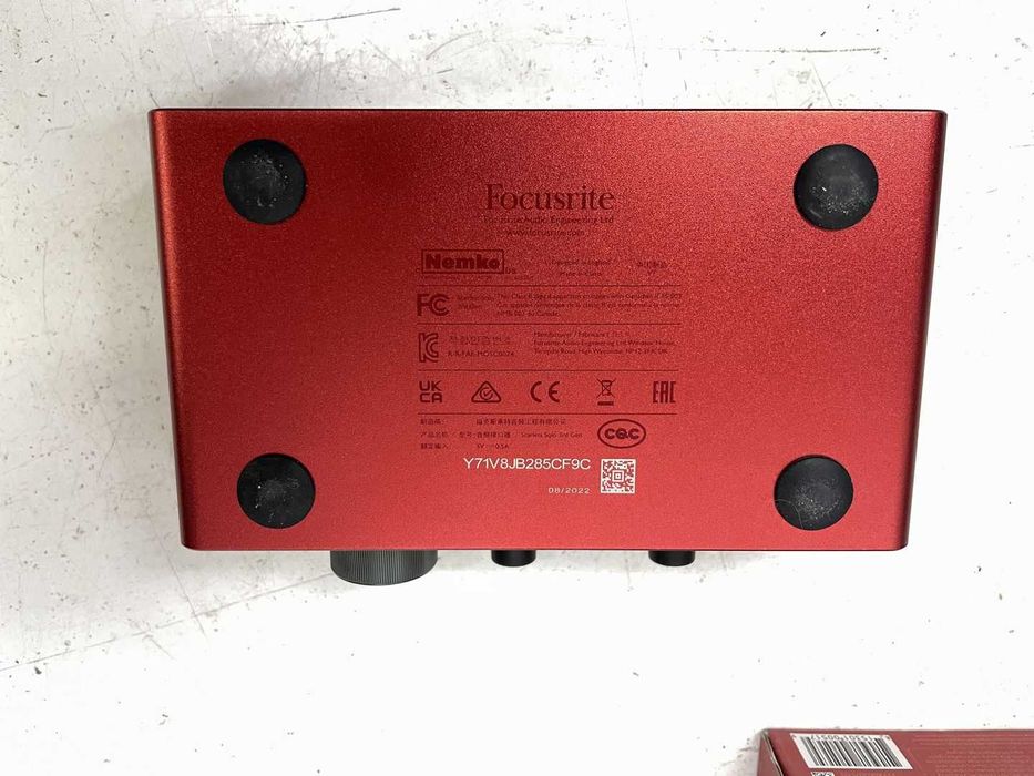 Звукова карта Focusrite Scarlett Solo 3rd Gen аудиоинтерфейс USB-C