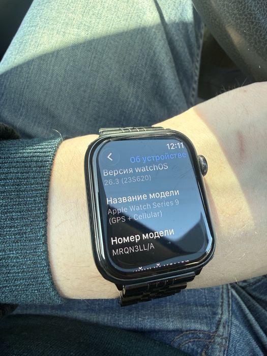 Apple Watch Series 9 45mm Stainless Steel LTE Graphite Saphire Идеал