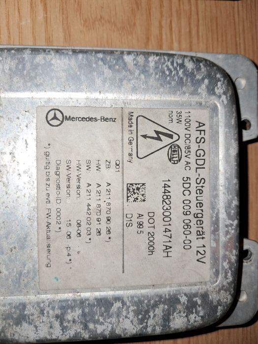 Balastros de farol Bi-xenon Mercedes w211 ano 2008 (2a fase)