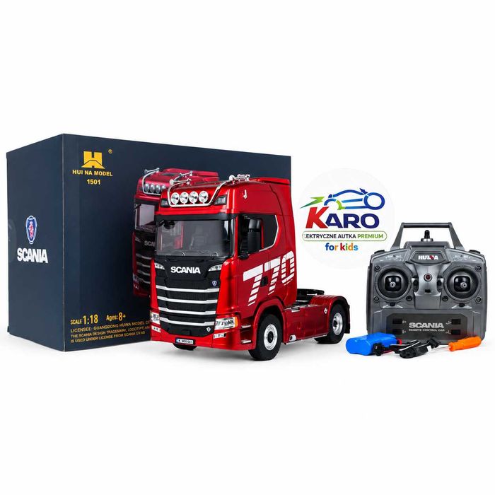 Scania 770S Ciągnik Siodłowy RC HUINA Skala 1:18 sterowanie pilot 2.4.