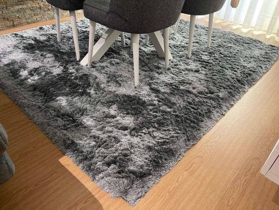 Carpetes para Sala e Quartos (Cinza Pelo Alto)