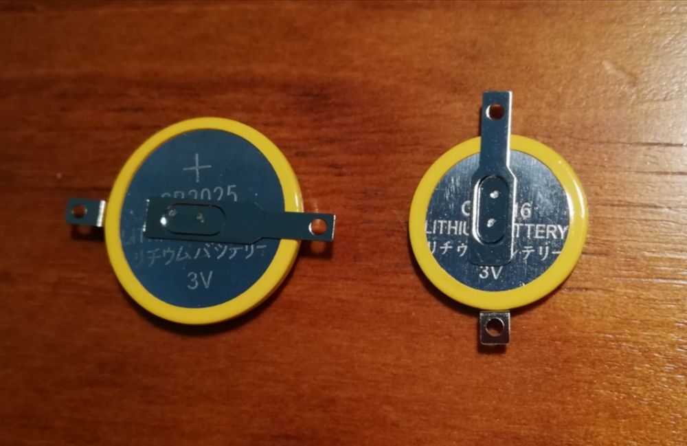 Pilhas jogos game boy CR1616 e CR2025