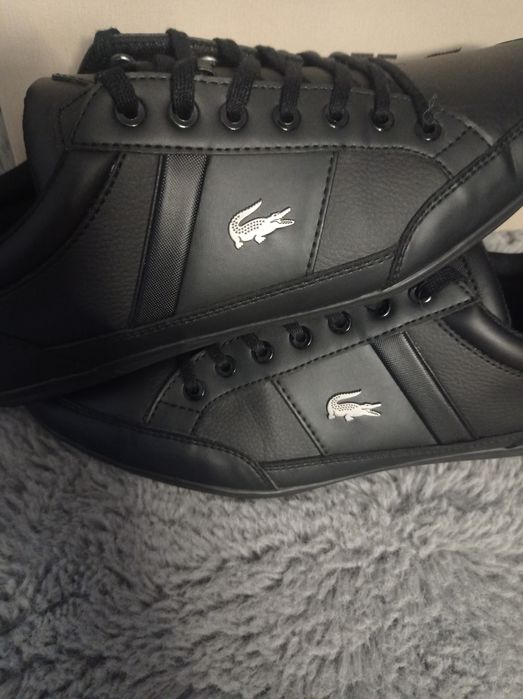 Buty Lacoste Chaymon rozmiar 42 ,5 czarne skóra Nowe skórzane 27 cm 43
