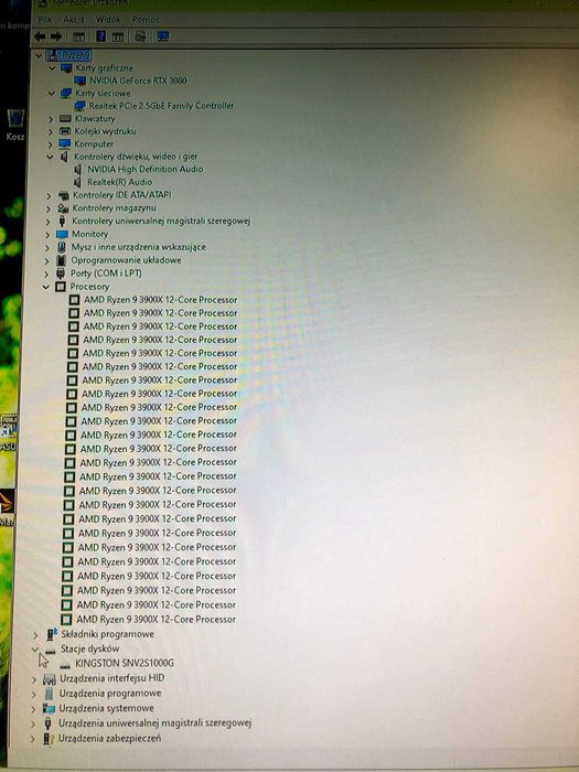 PC Gamingowy, Ryzen 9,RTX 3080, RAM 32, SSD 1Tb, Asus B550-Plus