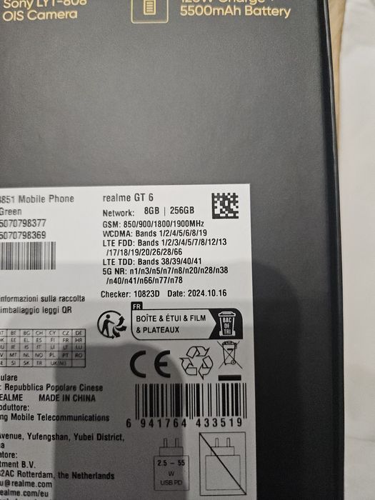 Realme GT6 8 GB / 256GB Razor Green Gwarancja