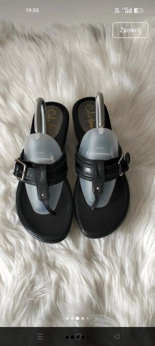 Japonki na platformie Cole Haan rozmiar 38