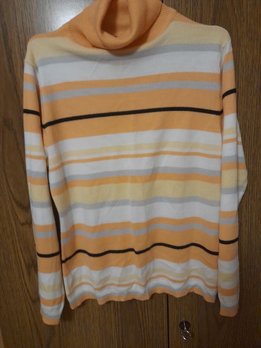 Sweter golf w paski