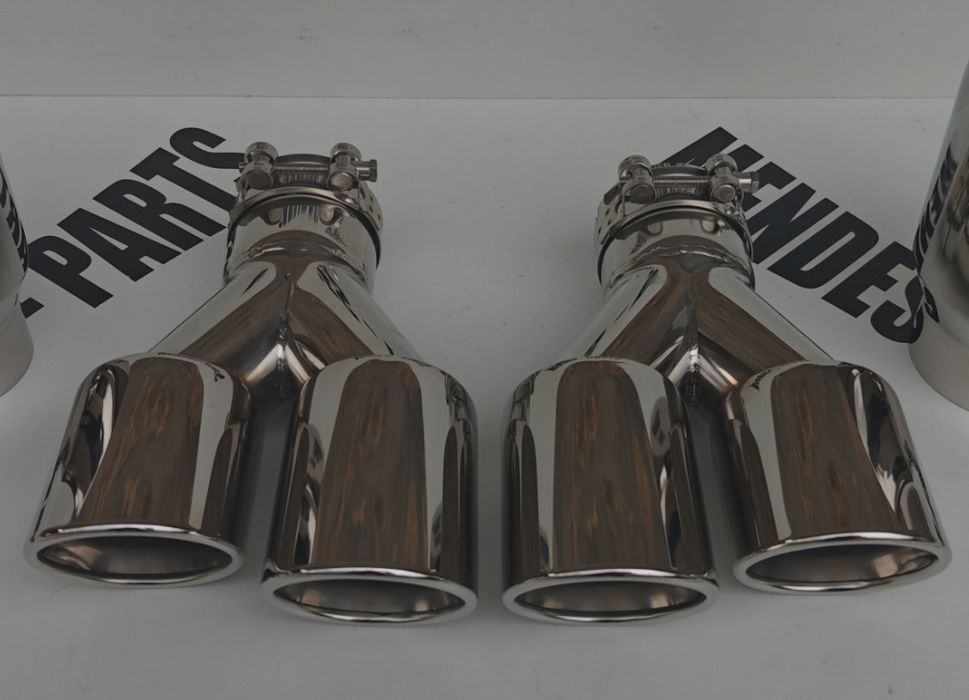 Ponteiras inox auto individual e duplas