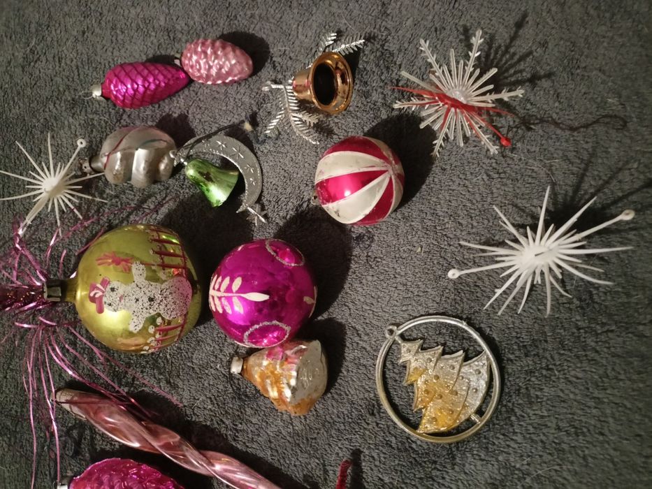 Bombki na choinkę z PRL