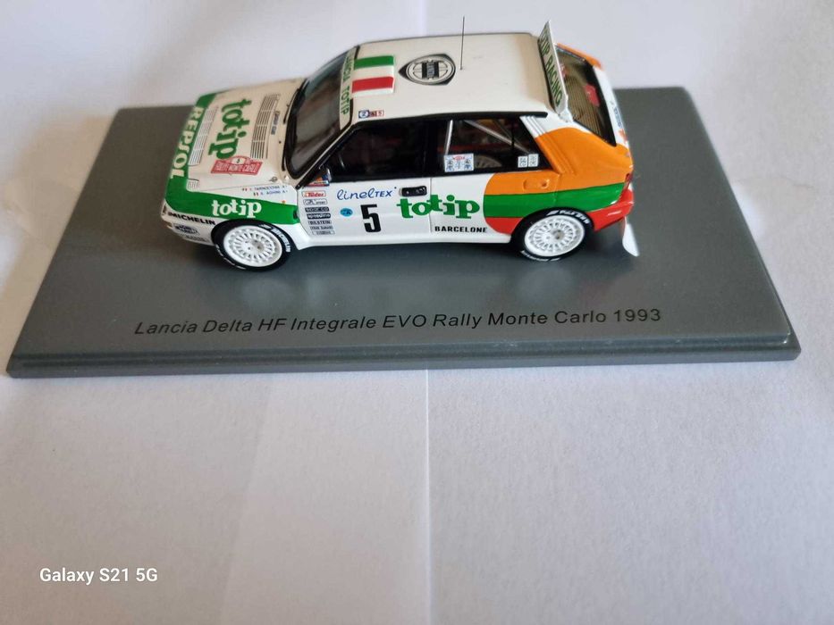 1:43 Spark Lancia Delta Evo Rally M. Carlo 1993 Sainz - Aghini