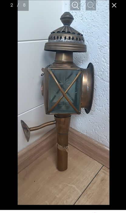 Lanterna antiga de charrete