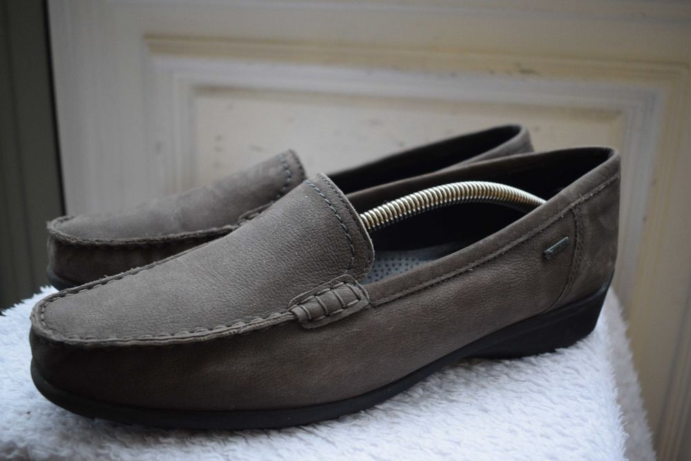 кожаные мембранные туфли лоферы слипоны Ara Goretex р. 8 р. 42 27 см