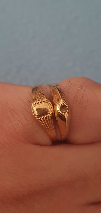2 aneis de ouro 19.2kl