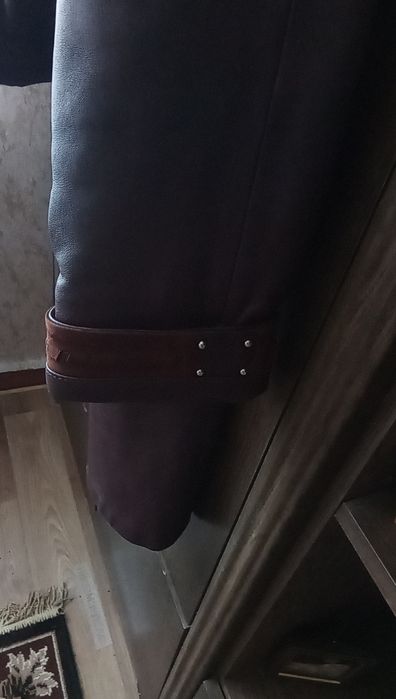 Турецкое кож утепл.пальто 52-54