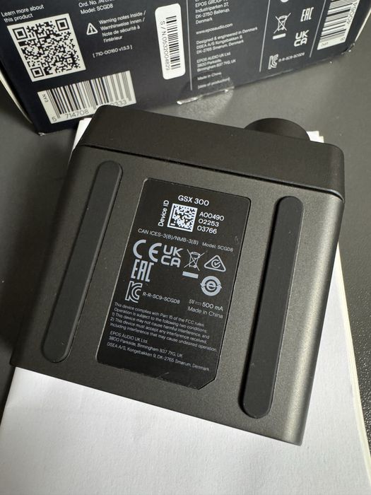 Зовнішня звукова карта EPOS GSX 300 є гарантія