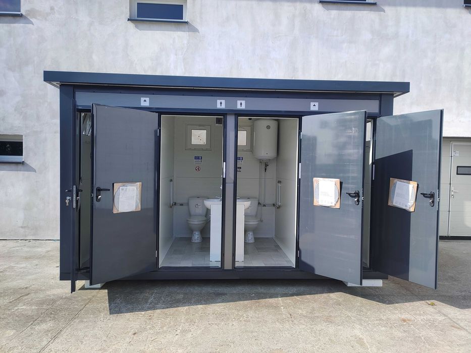 WC toaleta łazienka sanitarny pawilon kontener socjal natrysk prysznic