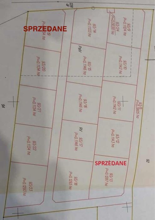 Działka budowlana - Karkoszków,gmina Krzeszyce