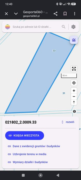 Działka rolna 2,5ha