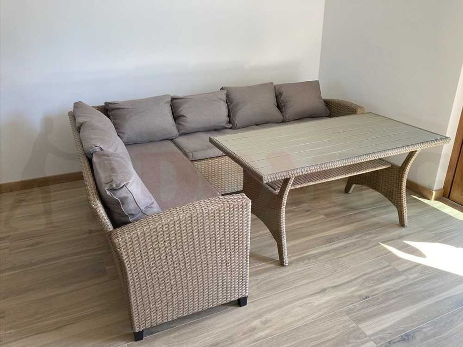 narożnik stół i sofa technorattan - meble ogrodowe Kraków | WYPRZEDAŻ