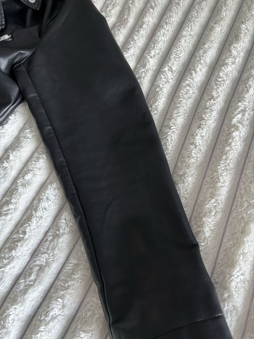 Шкіряна куртка чоловіча Pull&Bear