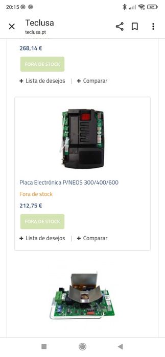 Placa electrónica motor Ditec