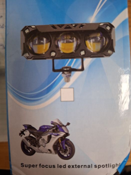 Світло фара 12v лед 3 діода для мотоцикла велосипеда скутера