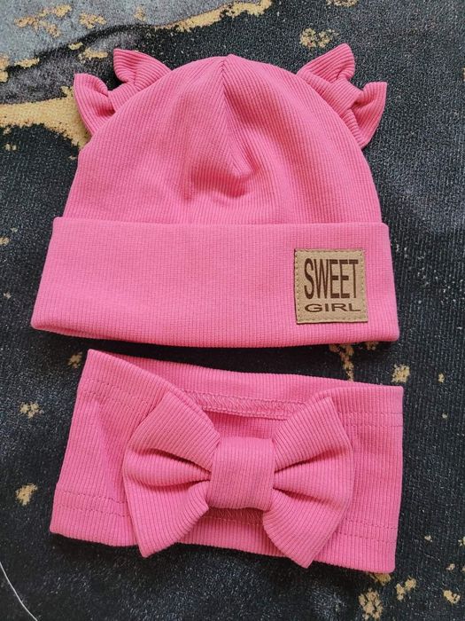 Czapka jesienna plus opaska