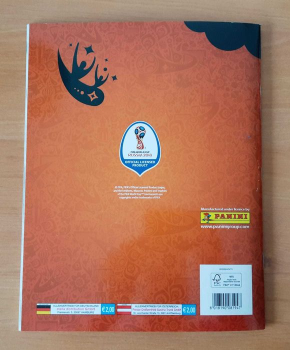 Caderneta Road to Mundial 2018 panini como Nova COMPLETA