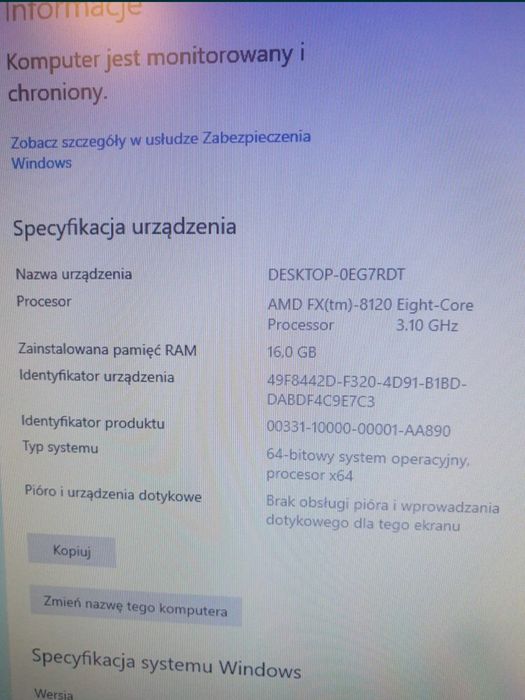 Komputer stacjonarny PC gamingowy AMD FX-8120