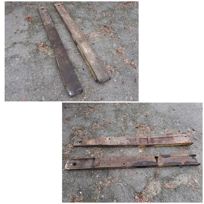 Удлинители вил на вилочный погрузчик 40814/40816 + такелажные цепи