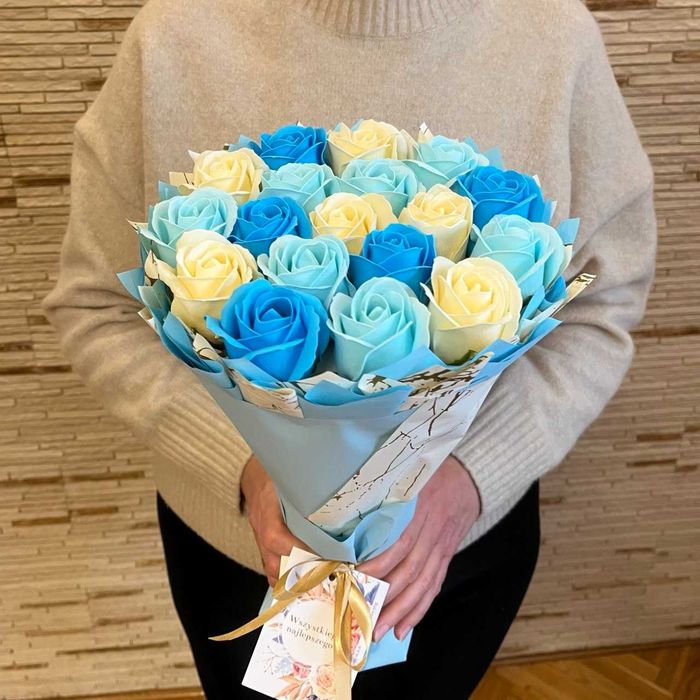 Bukiet mydlany, mydlane roze, kwiaty mydlane, roza mydlana