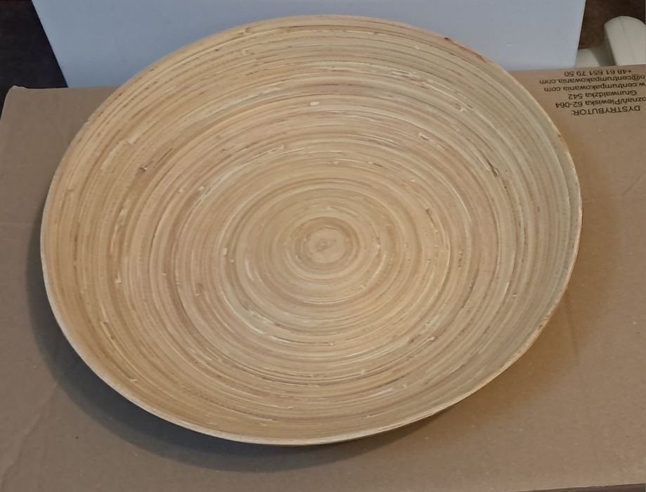 Miska bambusowa duża xxl 37cm na owoce warzywa