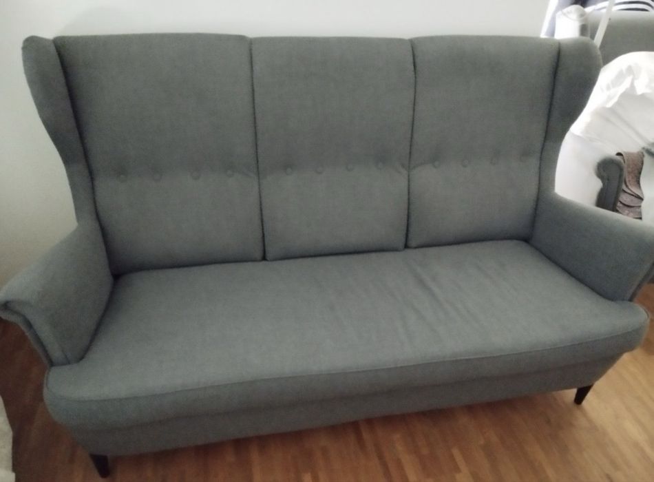 Sofa IKEA STRANDMON 3-osobowa szara