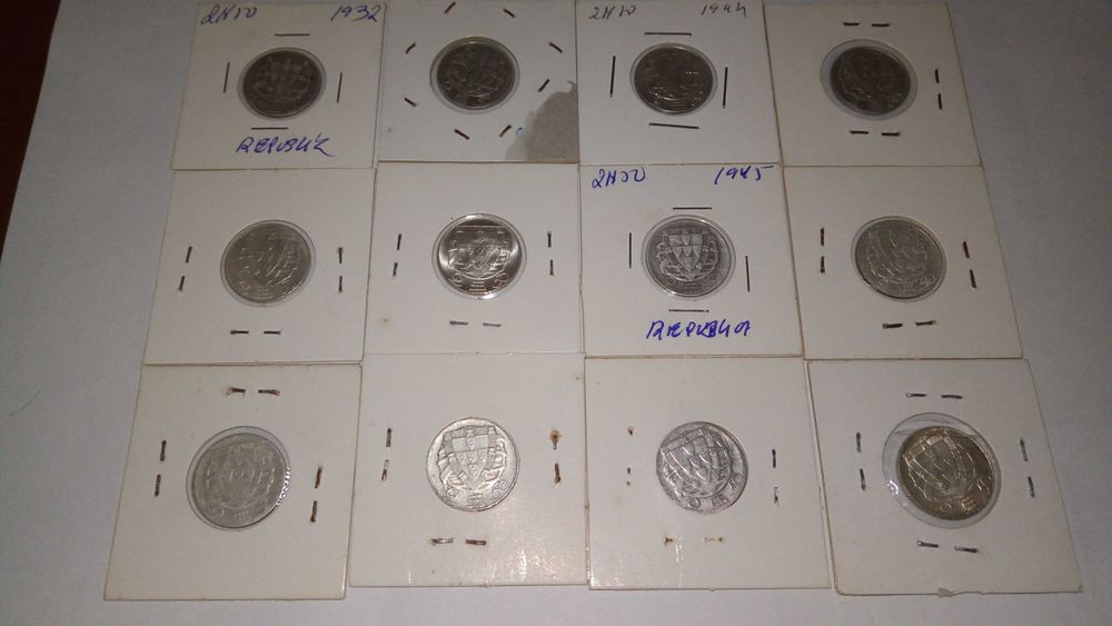 Coleção Completa de 2$50  em Prata 650 (VER DESCRITIVO)