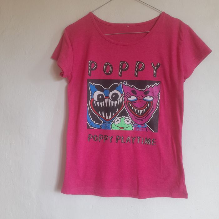 T-shirt biały i różowy , rozmiar L, 2 szt