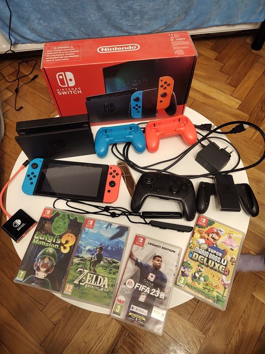 Nintendo Swich + dodatki bez gier