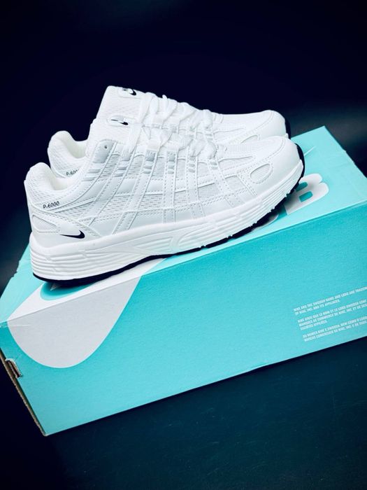 Чоловічі кросівки Nike P-6000  білі легкі дихаючі кросовки найк