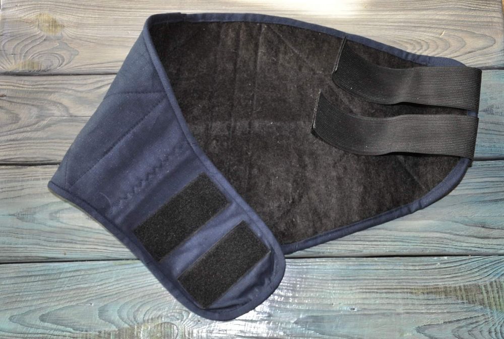 Пояс из собачьей шерсти (100% вычесаная шерсть черного терьера)