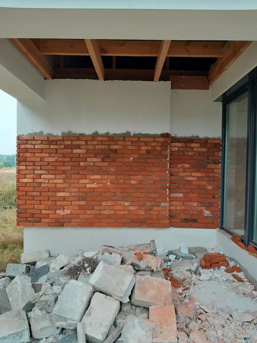 Cegla czerwona cięta