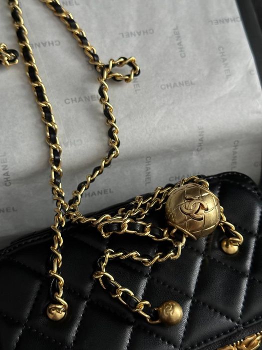 Шкіряна сумка chanel бочонок, шанель
