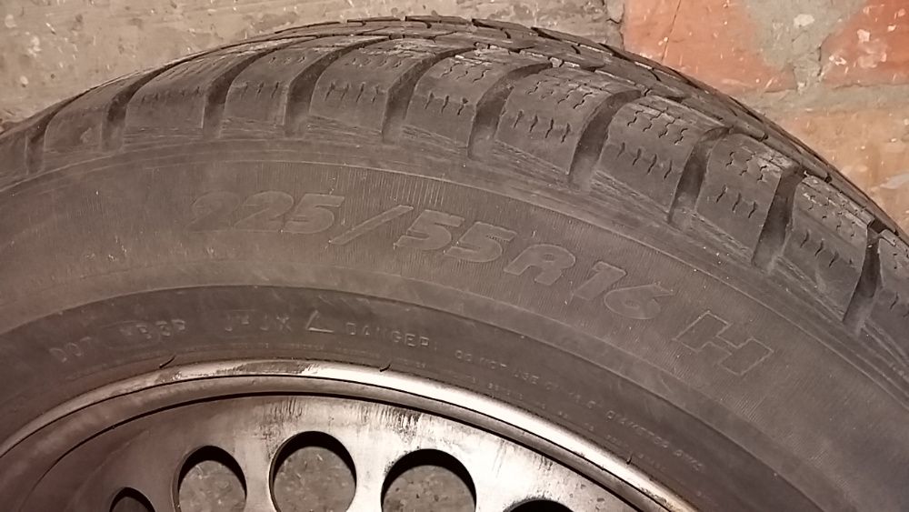 opony zimowe R16 Michelin Alpin Pilot z felgami stalowymi