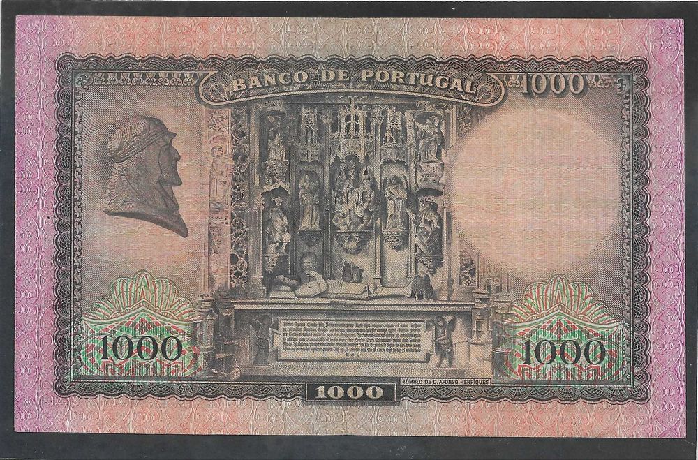 Nota de mil escudos de 1942 - D. Afonso Henriques