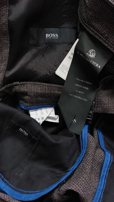 Hugo Boss x Carlo Barbera komplet elagancki wiosna Virgin wool r. 50/L
