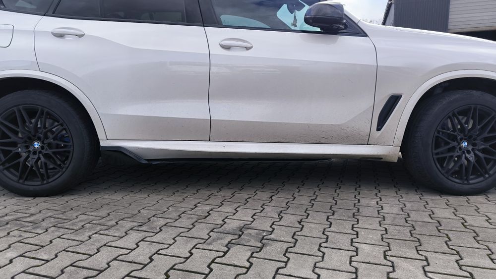 Boczne Dokładki Progów BMW X5 G05 2019/2025 Spoiler Czarny Połysk