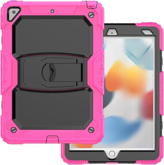 Etui do iPad Mini 5/4 7.9" z Podstawką i Paskiem na Ramię Różowe